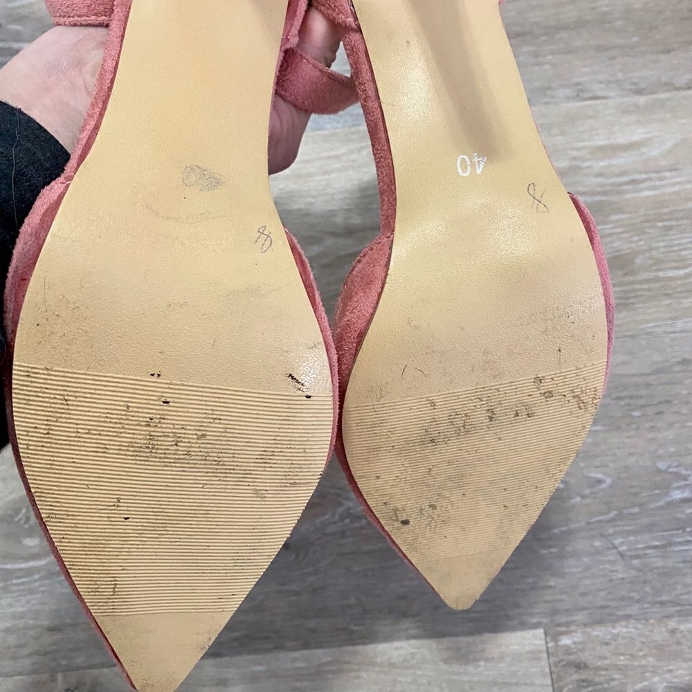 Gently loved size 9 vegan suede heels 👠 - Picture 6 of 6